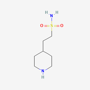 molecular formula C7H16N2O2S B1465618 2-(Piperidin-4-yl)ethanesulfonamide CAS No. 1179833-77-2