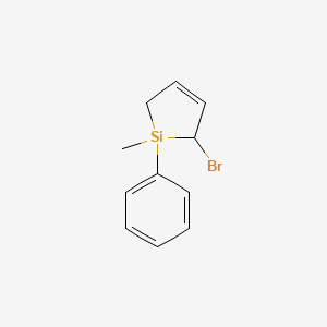 molecular formula C11H13BrSi B14656188 2-Bromo-1-methyl-1-phenyl-2,5-dihydro-1H-silole CAS No. 50694-34-3