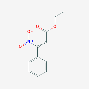 molecular formula C11H11NO4 B14656213 Ethyl 3-nitro-3-phenylprop-2-enoate CAS No. 52194-45-3