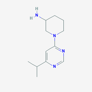 1-[6-(Propan-2-yl)pyrimidin-4-yl]piperidin-3-amine