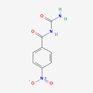 molecular formula C8H7N3O4 B14656246 4-Nitrobenzoyl urea CAS No. 51884-03-8