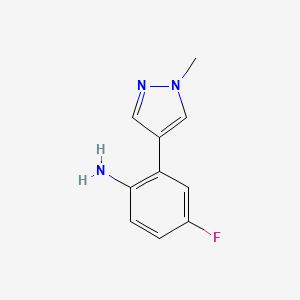 4-fluoro-2-(1-methyl-1H-pyrazol-4-yl)aniline