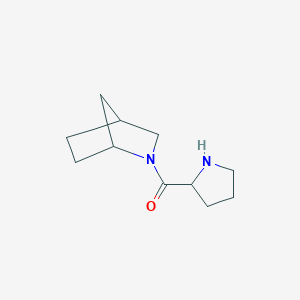 molecular formula C11H18N2O B1465630 2-(Pyrrolidine-2-carbonyl)-2-azabicyclo[2.2.1]heptane CAS No. 1249677-94-8