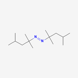 molecular formula C14H30N2 B14656304 (E)-Bis(2,4-dimethylpentan-2-yl)diazene CAS No. 52406-55-0