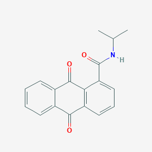 9,10-Dioxo-N-(propan-2-YL)-9,10-dihydroanthracene-1-carboxamide