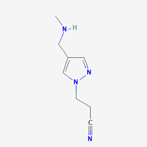3-{4-[(methylamino)methyl]-1H-pyrazol-1-yl}propanenitrile