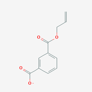 molecular formula C11H9O4- B14656330 3-{[(Prop-2-en-1-yl)oxy]carbonyl}benzoate CAS No. 46425-21-2