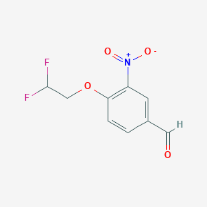 molecular formula C9H7F2NO4 B1465634 4-(2,2-Difluoroethoxy)-3-nitrobenzaldehyde CAS No. 1178251-98-3