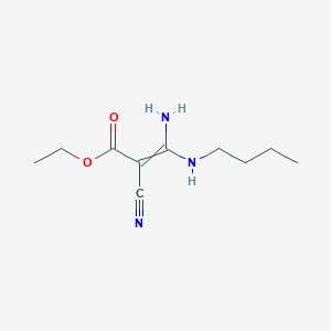 Ethyl 3-amino-3-(butylamino)-2-cyanoprop-2-enoate