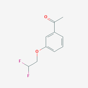 molecular formula C10H10F2O2 B1465639 1-[3-(2,2-Difluoroethoxy)-phenyl]-ethanone CAS No. 1184580-41-3