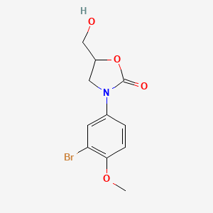 3-(3-Bromo-4-methoxyphenyl)-5-hydroxymethyl-2-oxazolidinone