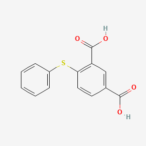 molecular formula C14H10O4S B14656399 1,3-Benzenedicarboxylic acid, 4-(phenylthio)- CAS No. 51907-20-1