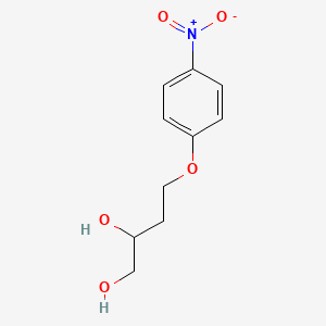 molecular formula C10H13NO5 B14656406 4-(4-Nitrophenoxy)butane-1,2-diol CAS No. 40742-23-2