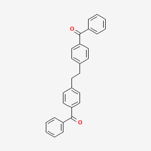 molecular formula C28H22O2 B14656451 Methanone, (1,2-ethanediyldi-4,1-phenylene)bis[phenyl- CAS No. 47658-53-7