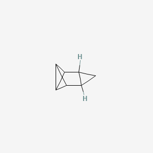 molecular formula C7H8 B14656458 Tetracyclo(4.1.0.0(2,4).0(3,5))heptane CAS No. 50861-26-2