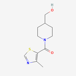 [1-(4-Methyl-1,3-thiazole-5-carbonyl)piperidin-4-yl]methanol