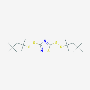 3,5-Bis[(2,4,4-trimethylpentan-2-yl)disulfanyl]-1,2,4-thiadiazole