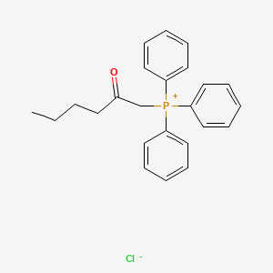 molecular formula C24H26ClOP B14656485 (2-Oxohexyl)(triphenyl)phosphanium chloride CAS No. 52087-17-9