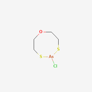 molecular formula C4H8AsClOS2 B14656488 5-Chloro-1,4,6,5-oxadithiarsocane CAS No. 53006-63-6