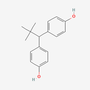 molecular formula C17H20O2 B14656500 4,4'-(2,2-Dimethylpropane-1,1-diyl)diphenol CAS No. 52173-65-6