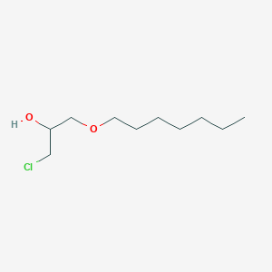 molecular formula C10H21ClO2 B14656508 1-Chloro-3-heptoxypropan-2-ol CAS No. 42032-43-9