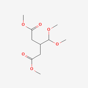 molecular formula C10H18O6 B14656509 Dimethyl 3-(dimethoxymethyl)pentanedioate CAS No. 42977-08-2