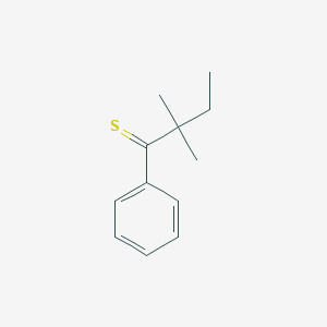 molecular formula C12H16S B14656550 2,2-Dimethyl-1-phenylbutane-1-thione CAS No. 52433-14-4