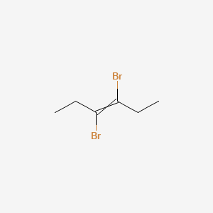 molecular formula C6H10Br2 B14656553 3,4-Dibromohex-3-ene CAS No. 49677-02-3