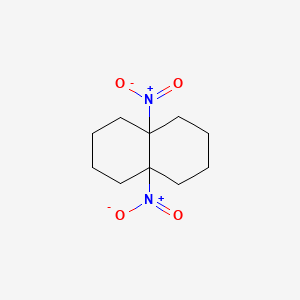 molecular formula C10H16N2O4 B14656557 4a,8a-Dinitrodecahydronaphthalene CAS No. 50778-13-7