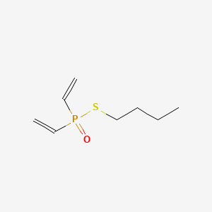 molecular formula C8H15OPS B14656582 Thiophosphinic acid, diethenyl-, S-butyl ester CAS No. 41924-81-6