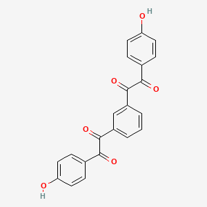 molecular formula C22H14O6 B14656595 1,1'-(1,3-Phenylene)bis[(4-hydroxyphenyl)ethane-1,2-dione] CAS No. 53831-49-5