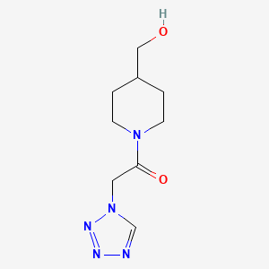 1-[4-(hydroxymethyl)piperidin-1-yl]-2-(1H-1,2,3,4-tetrazol-1-yl)ethan-1-one