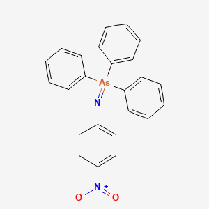 [(4-Nitrophenyl)imino](triphenyl)-lambda~5~-arsane