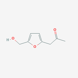 molecular formula C8H10O3 B14656644 1-[5-(Hydroxymethyl)furan-2-yl]propan-2-one CAS No. 50672-03-2