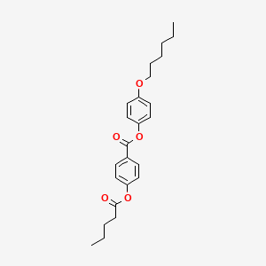 4-(Hexyloxy)phenyl 4-(pentanoyloxy)benzoate