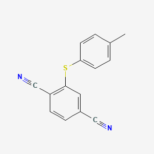 molecular formula C15H10N2S B14656654 1,4-Benzenedicarbonitrile, 2-[(4-methylphenyl)thio]- CAS No. 51762-76-6