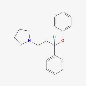 molecular formula C19H23NO B14656667 1-(3-Phenoxy-3-phenylpropyl)pyrrolidine CAS No. 42796-29-2