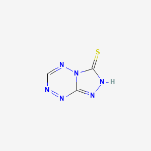 molecular formula C3H2N6S B14656676 [1,2,4]Triazolo[4,3-b][1,2,4,5]tetrazine-3(5H)-thione CAS No. 51091-10-2