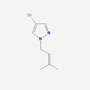 4-bromo-1-(3-methylbut-2-en-1-yl)-1H-pyrazole