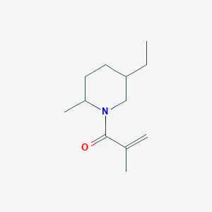 molecular formula C12H21NO B14656708 1-(5-Ethyl-2-methylpiperidin-1-yl)-2-methylprop-2-en-1-one CAS No. 40762-71-8