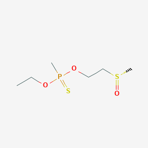 molecular formula C6H15O3PS2 B14656712 O-Ethyl O-[2-(methanesulfinyl)ethyl] methylphosphonothioate CAS No. 53151-67-0