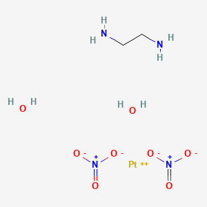 molecular formula C2H12N4O8Pt B14656713 Platinum(II), diaqua(1,2-ethanediammine-N,N')-, (SP-4-2)-, dinitrate CAS No. 52241-27-7