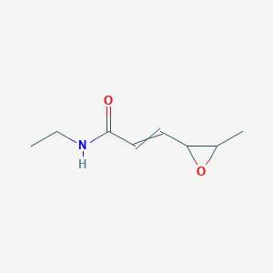 molecular formula C8H13NO2 B14656725 N-Ethyl-3-(3-methyloxiran-2-yl)prop-2-enamide CAS No. 50362-25-9