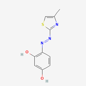 3-Hydroxy-4-[2-(4-methyl-1,3-thiazol-2-yl)hydrazinylidene]cyclohexa-2,5-dien-1-one