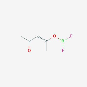 molecular formula C5H7BF2O2 B14656766 4-Difluoroboranyloxypent-3-en-2-one CAS No. 42498-48-6