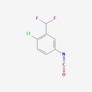 1-Chloro-2-(difluoromethyl)-4-isocyanatobenzene