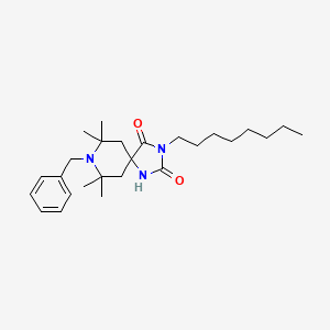 1,3,8-Triazaspiro[4.5]decane-2,4-dione, 7,7,9,9-tetramethyl-3-octyl-8-(phenylmethyl)-