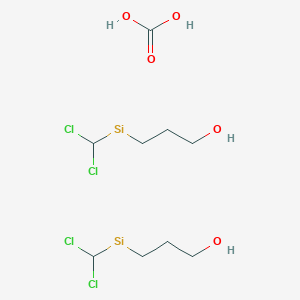 molecular formula C9H18Cl4O5Si2 B14656816 CID 78062972 