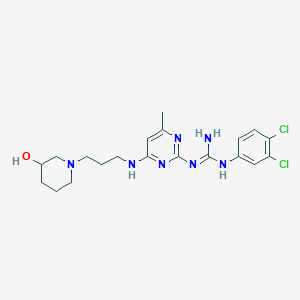 1-(3,4-Dichlorophenyl)-2-[4-[3-(3-hydroxypiperidin-1-yl)propylamino]-6-methylpyrimidin-2-yl]guanidine