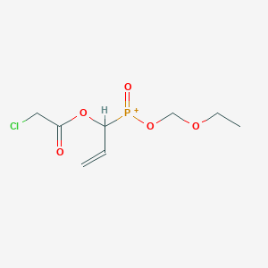 {1-[(Chloroacetyl)oxy]prop-2-en-1-yl}(ethoxymethoxy)oxophosphanium